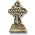 Standing Crosses for Table Decor | Handcarved Wood Cross Perfect for Christian Home Decor | Farmhouse World