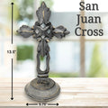Standing Crosses for Table Decor | Handcarved Wood Cross Perfect for Christian Home Decor | Farmhouse World