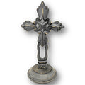 Standing Crosses for Table Decor | Handcarved Wood Cross Perfect for Christian Home Decor | Farmhouse World