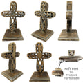 Standing Crosses for Table Decor | Handcarved Wood Cross Perfect for Christian Home Decor | Farmhouse World