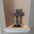Standing Crosses for Table Decor | Handcarved Wood Cross Perfect for Christian Home Decor | Farmhouse World