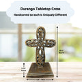 Standing Crosses for Table Decor | Handcarved Wood Cross Perfect for Christian Home Decor | Farmhouse World