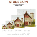 Stone Barn Gallery Wrapped Canvas Wall Art - 5" to 48" Sizes | Farmhouse World