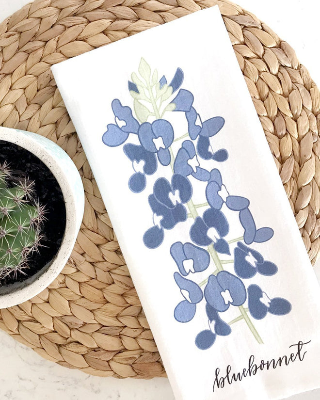 Texas Bluebonnet Kitchen Towel | Farmhouse World