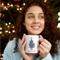 Texas Coffee Cup - Merry Texmas Bluebonnet Christmas Tree Ceramic Mug | Farmhouse World