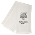 "That's A Squat Right?" Donut Funny Dish Towel - 100% Cotton Flour Sack Tea Towel | Farmhouse World