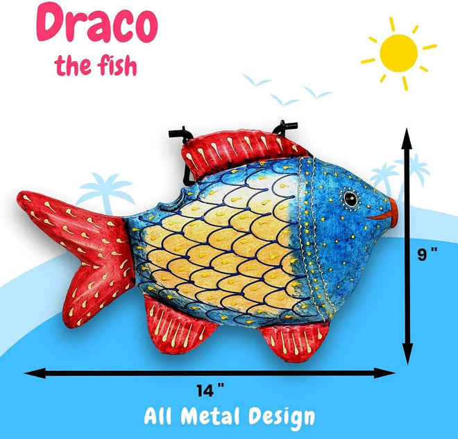 Tropical Fish Metal Watering Can - Fun, Cheerful, and makes a Great Gift | Farmhouse World