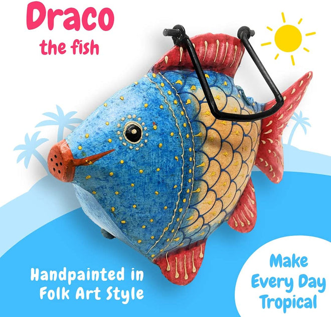 Tropical Fish Metal Watering Can - Fun, Cheerful, and makes a Great Gift | Farmhouse World