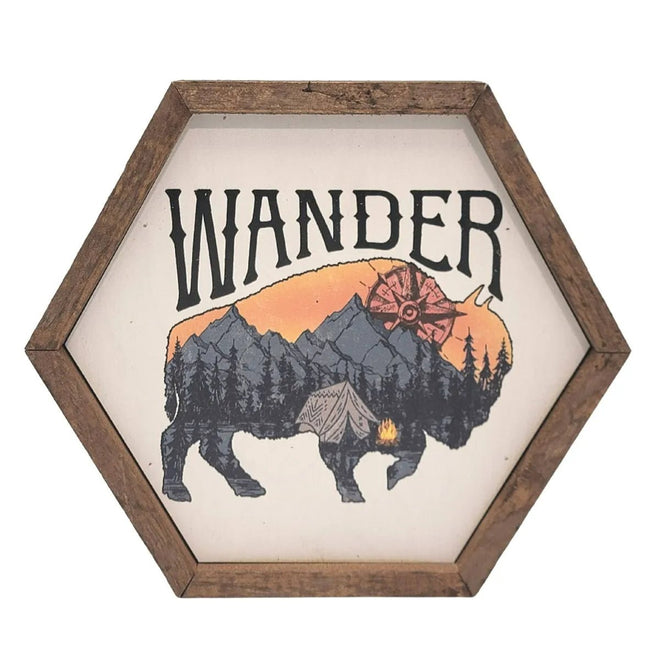 Wander Bison Sign | Farmhouse World