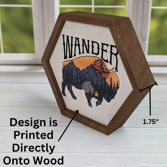 Wander Bison Sign | Farmhouse World