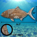 Wood Amberjack Fish | Farmhouse World