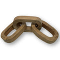 Wooden Chain Link Decor - Carved from Solid Wood and Great for Table or Desk Decor | Farmhouse World