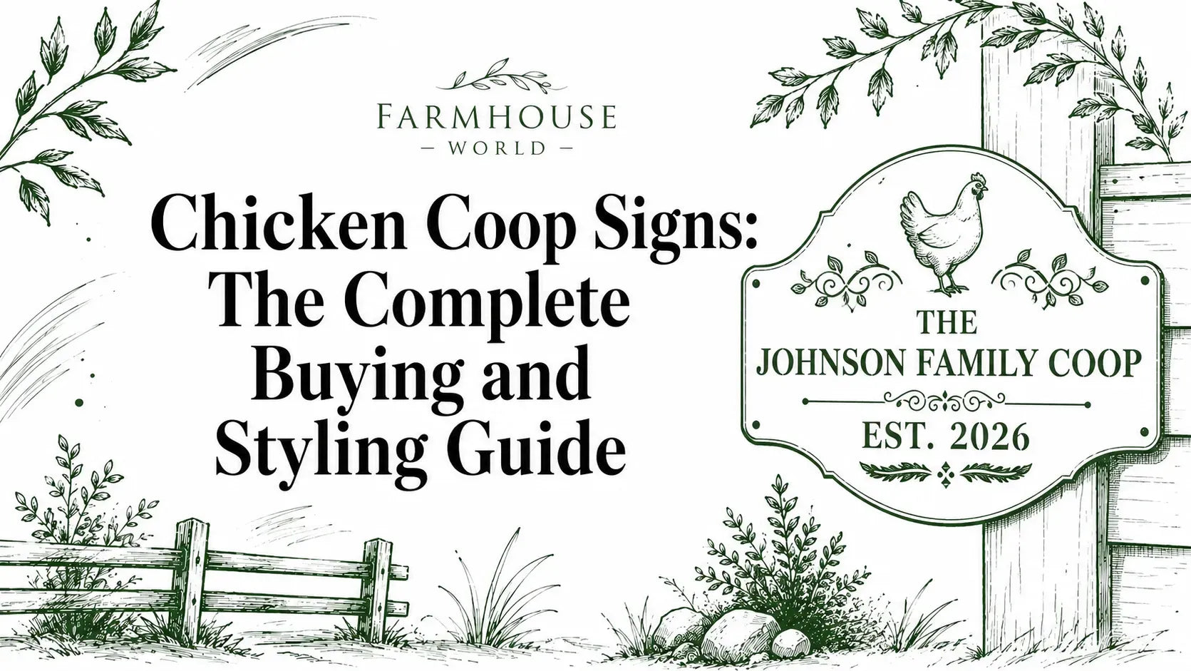 Chicken Coop Decorative Signs That Turn Yards Into Barnyard Chic