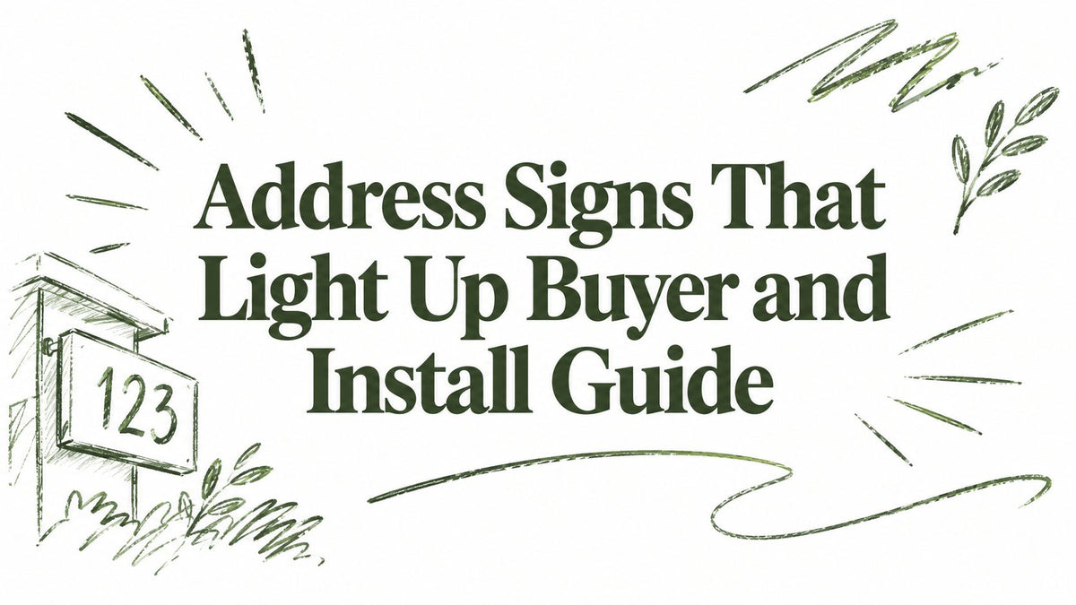 Address Signs That Light Up Buyer and Install Guide