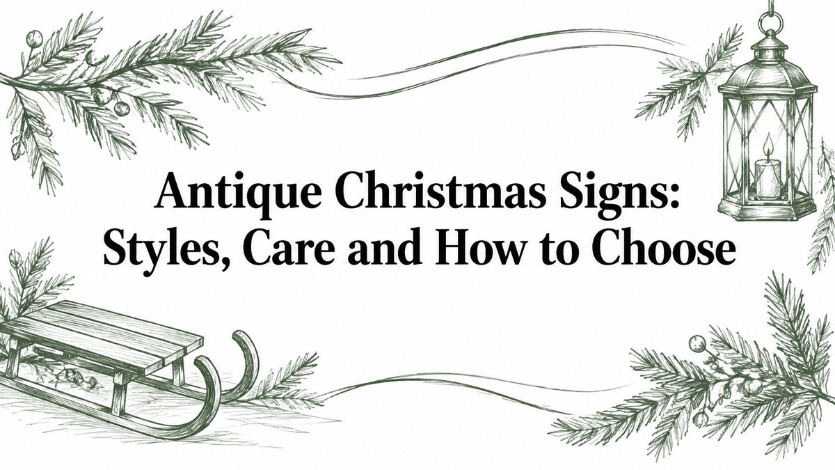 Antique Christmas Signs: Styles, Care and How to Choose