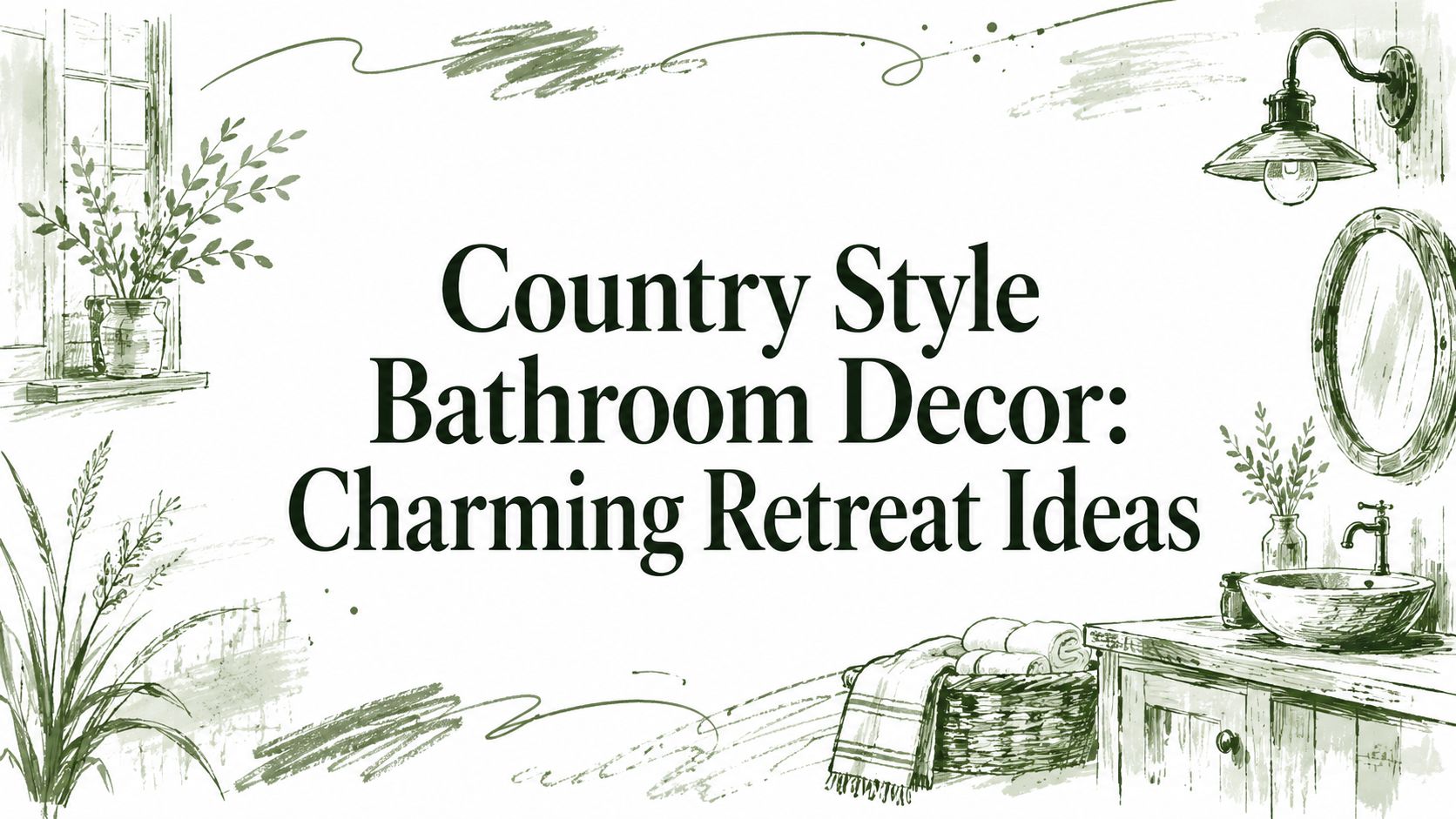 Country Style Bathroom Decor: Charming Retreat Ideas