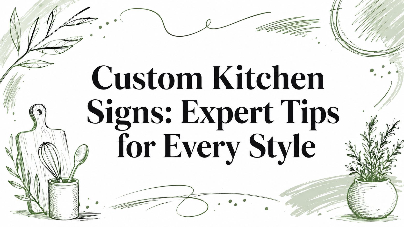 Custom Kitchen Signs: Expert Tips for Every Style