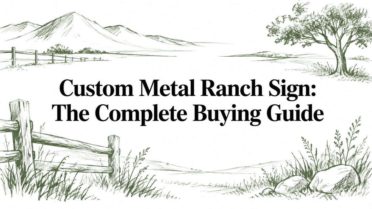 Custom Metal Ranch Sign: The Complete Buying Guide