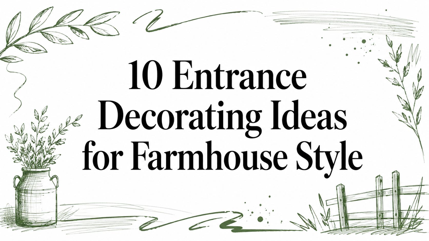 10 Entrance Decorating Ideas for Farmhouse Style