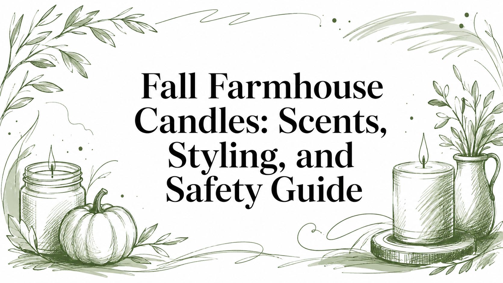 Fall Farmhouse Candles: Scents, Styling, and Safety Guide