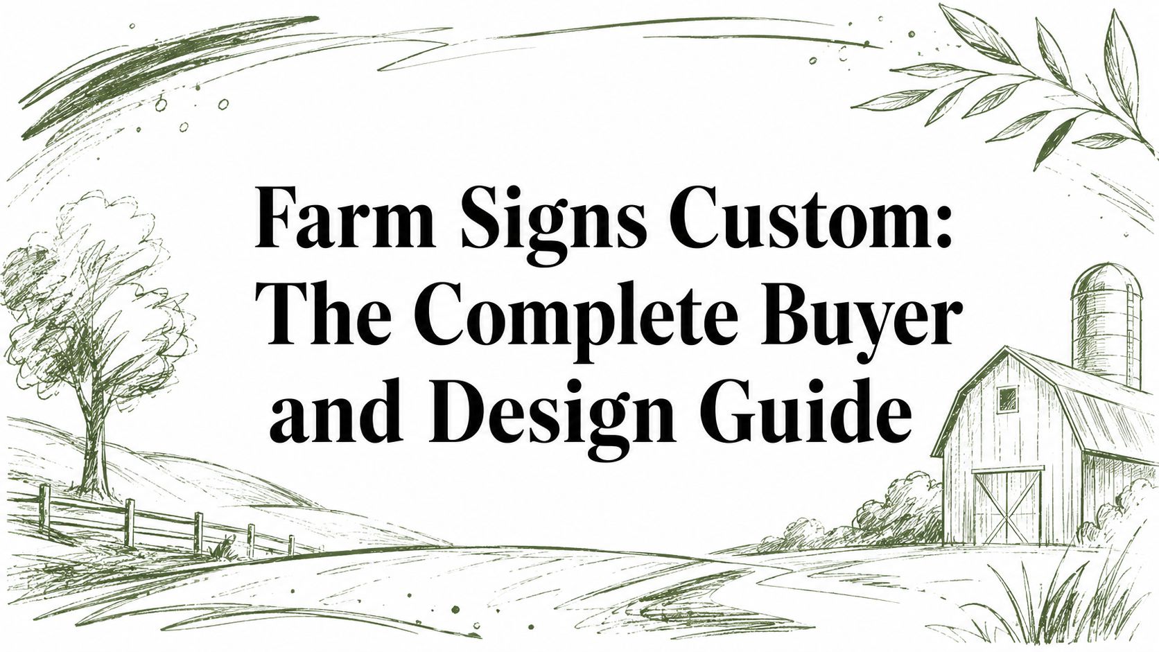 Farm Signs Custom: The Complete Buyer and Design Guide