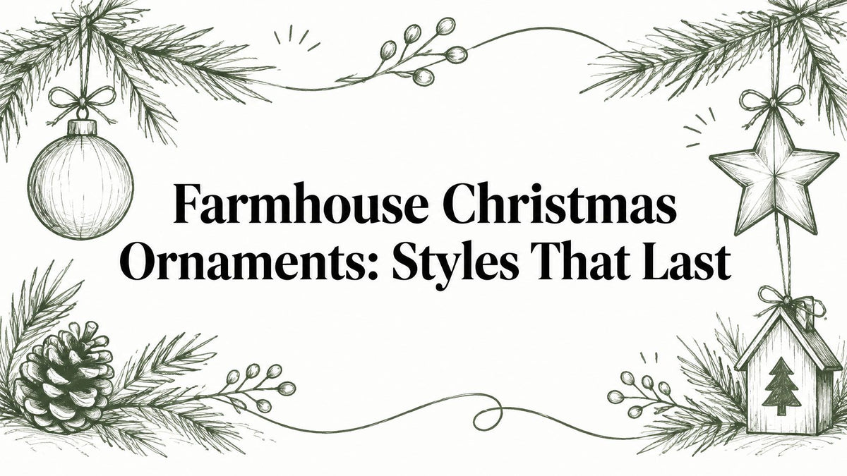 Farmhouse Christmas Ornaments: Styles That Last