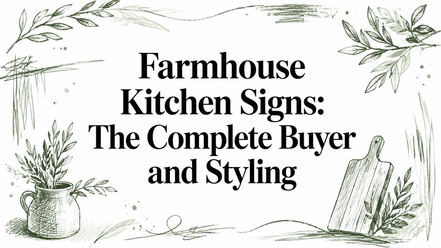 Farmhouse Kitchen Signs: The Complete Buyer and Styling