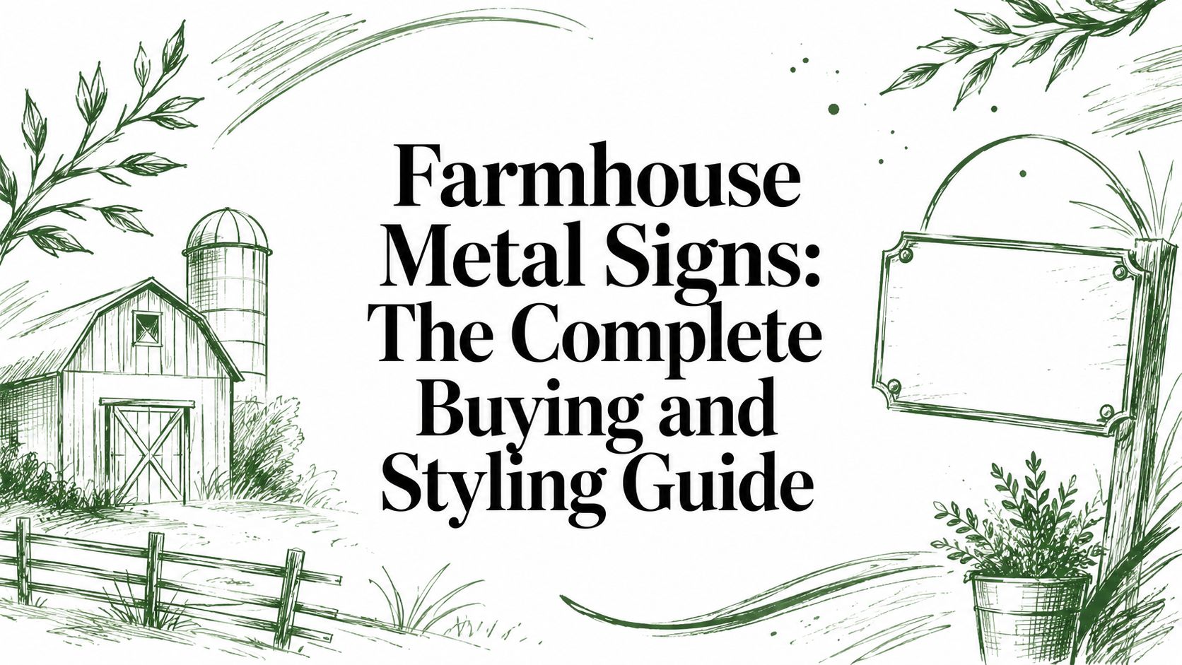 Farmhouse Metal Signs: The Complete Buying and Styling Guide