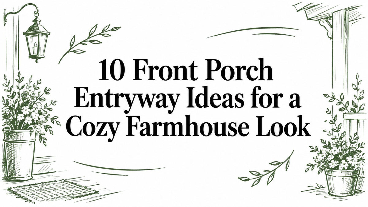 10 Front Porch Entryway Ideas for a Cozy Farmhouse Look