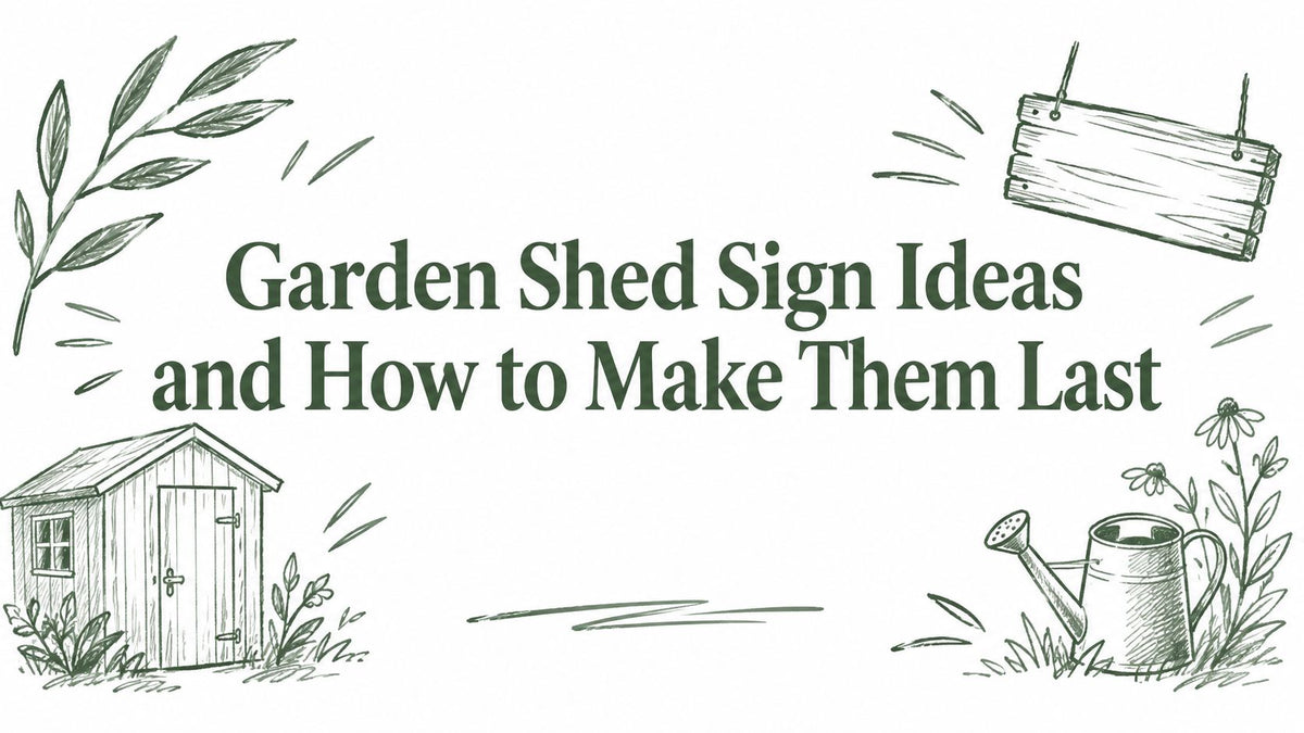 Garden Shed Sign Ideas and How to Make Them Last