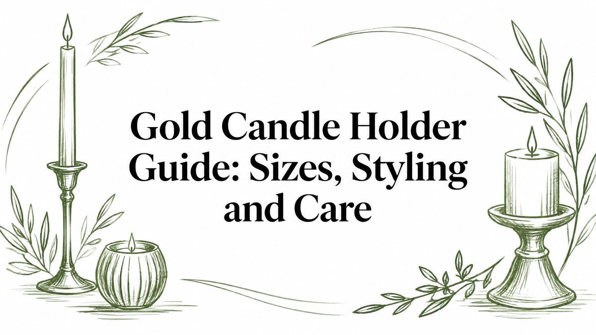Gold Candle Holder Guide: Sizes, Styling and Care