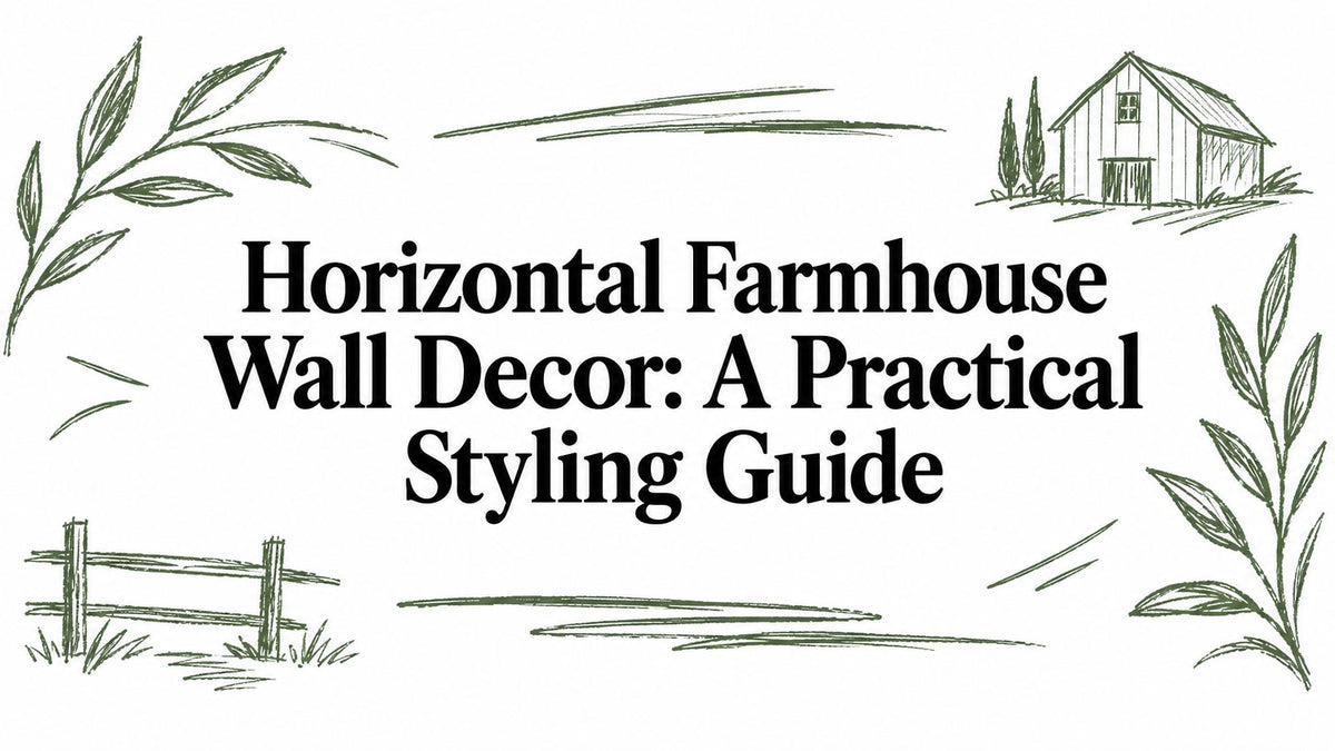 Horizontal Farmhouse Wall Decor: A Practical Styling Guide