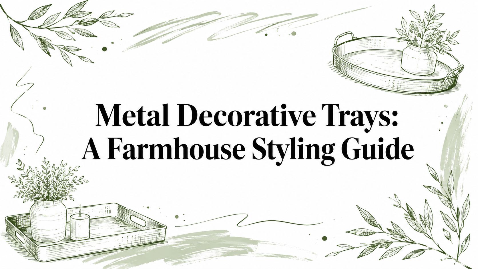 Metal Decorative Trays: A Farmhouse Styling Guide