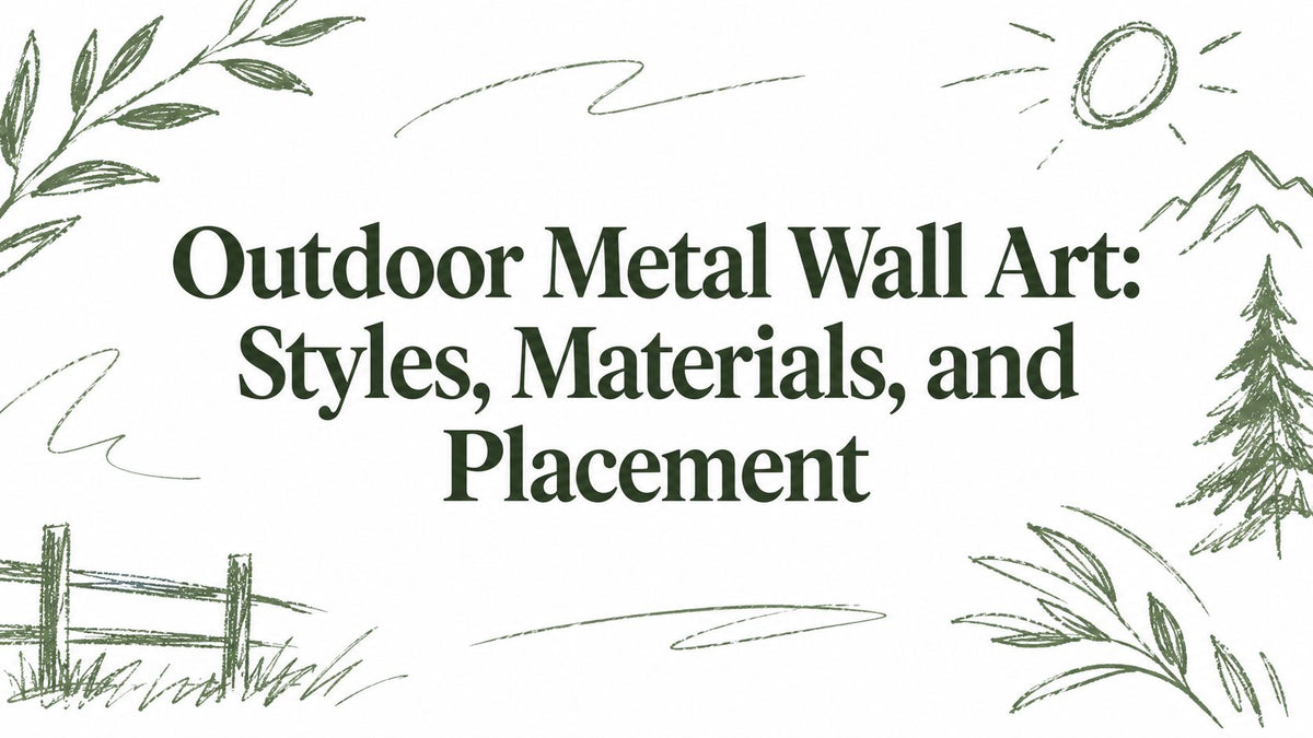 Outdoor Metal Wall Art: Styles, Materials, and Placement