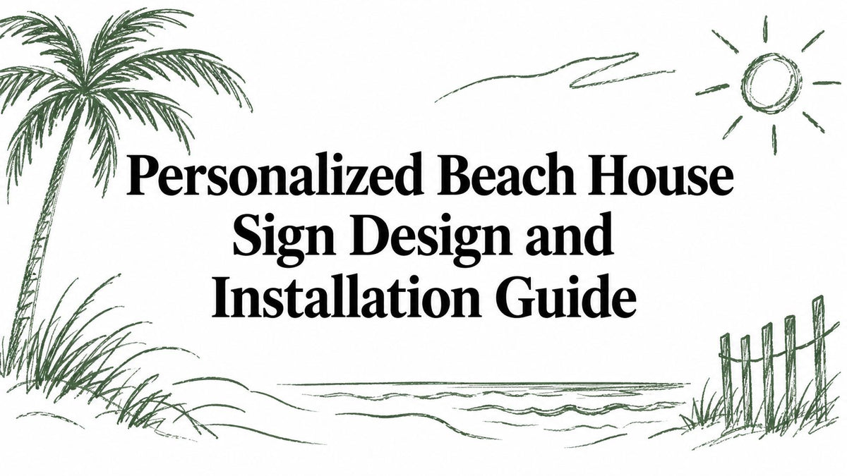 Personalized Beach House Sign Design and Installation Guide