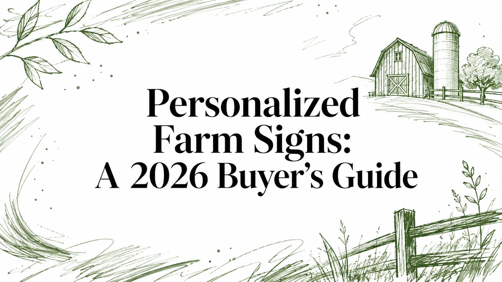 Personalized Farm Signs: A 2026 Buyer's Guide