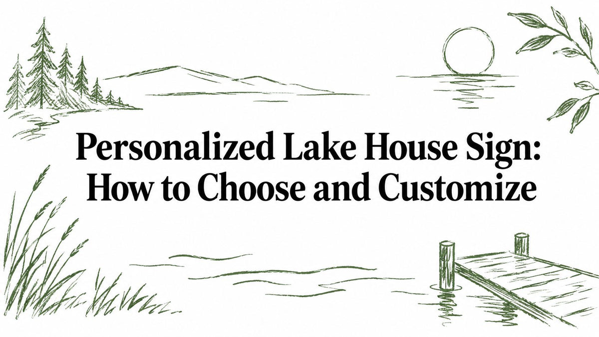 Personalized Lake House Sign: How to Choose and Customize