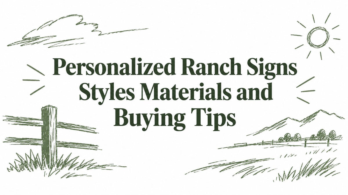 Personalized Ranch Signs Styles Materials and Buying Tips
