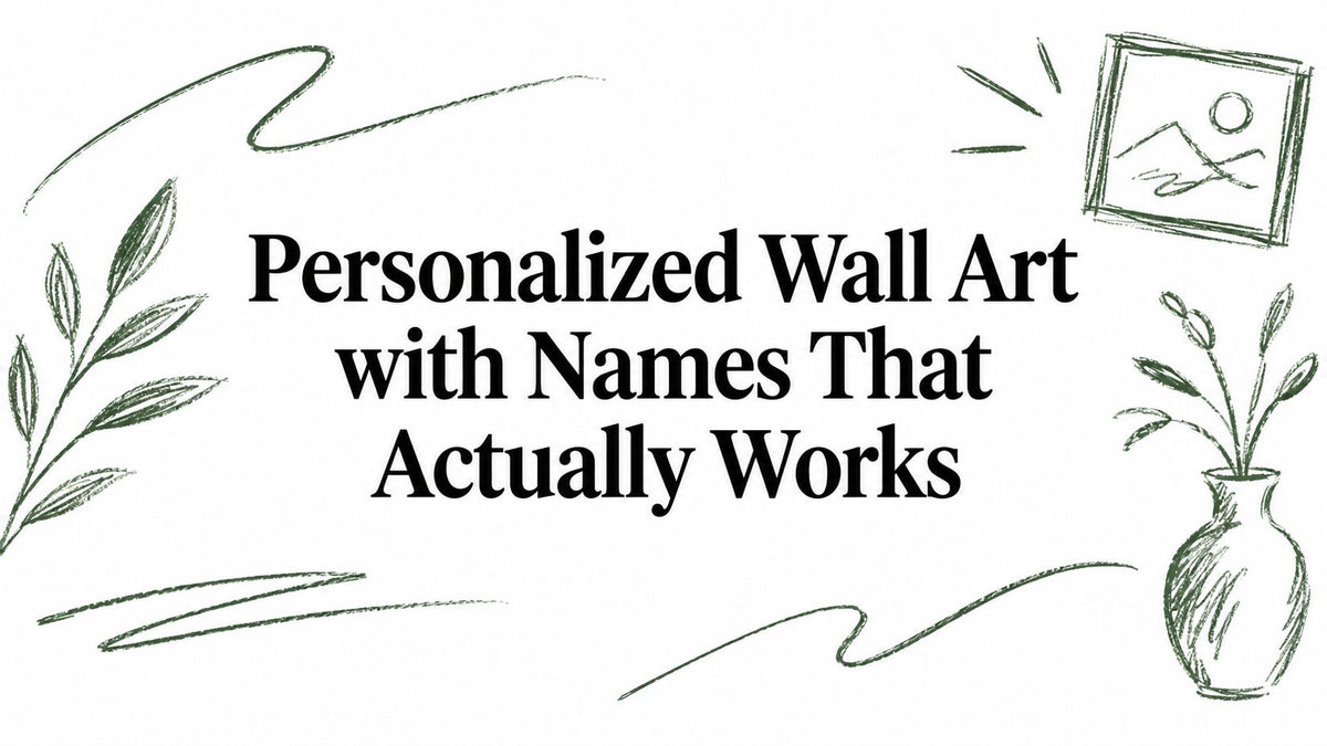 Personalized Wall Art with Names That Actually Works