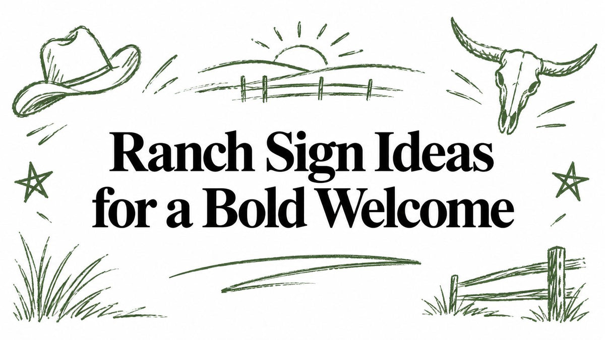 Ranch Sign Ideas for a Bold Welcome