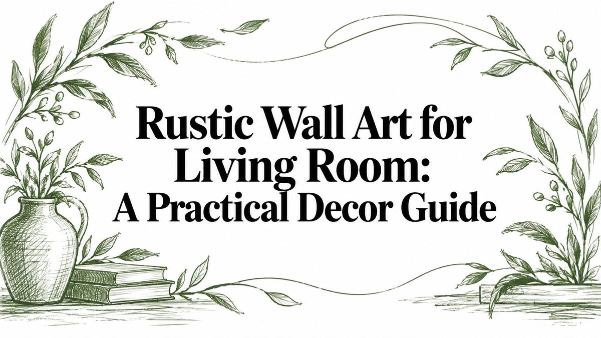 Rustic Wall Art for Living Room: A Practical Decor Guide