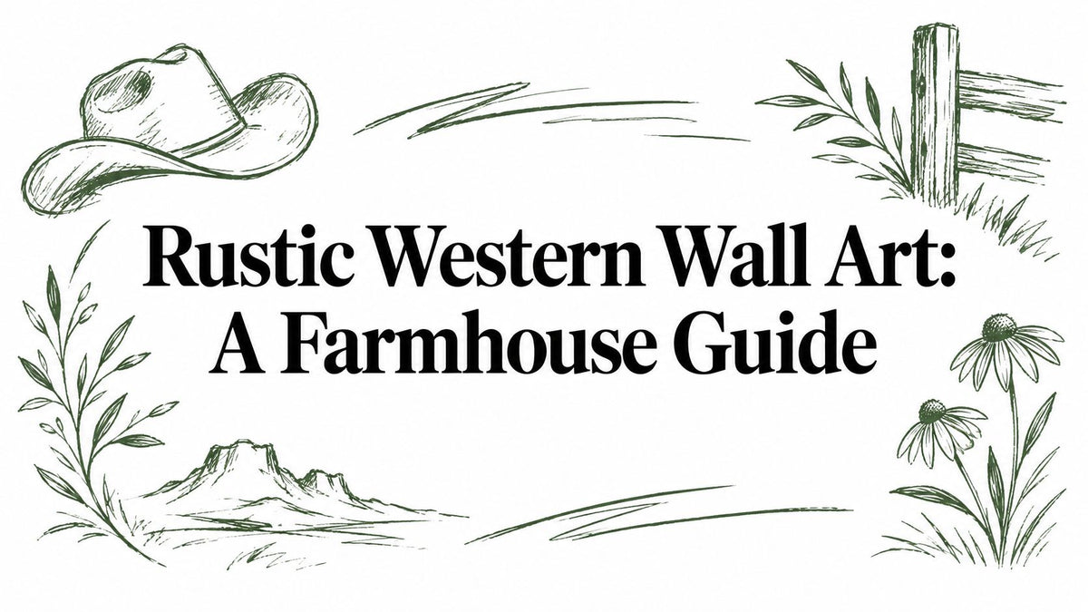 Rustic Western Wall Art: A Farmhouse Guide