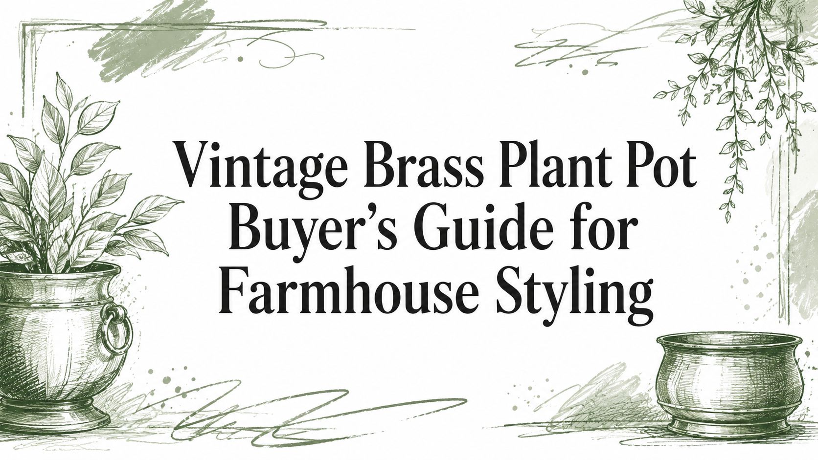 Vintage Brass Plant Pot Buyer's Guide for Farmhouse Styling