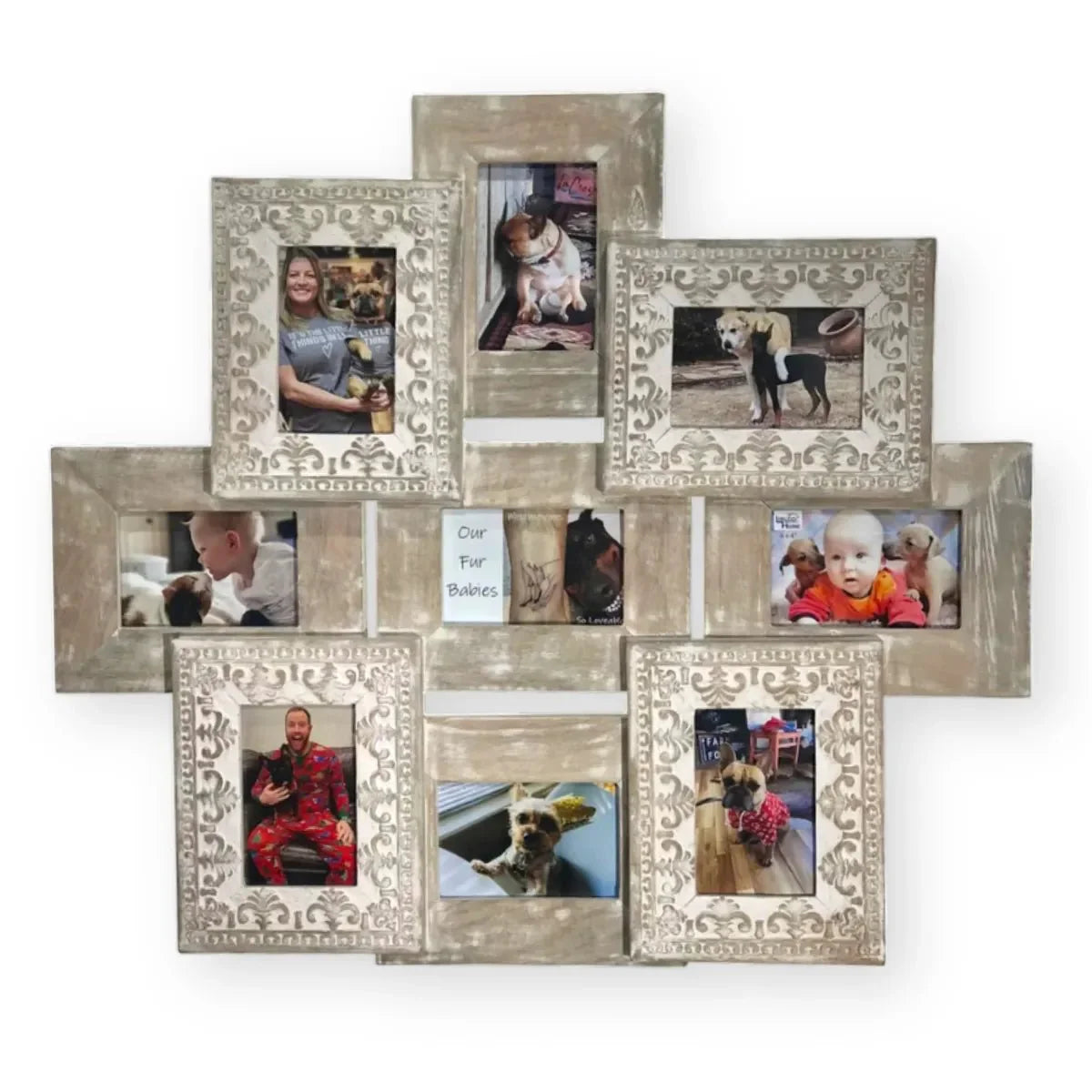 rustic picture frames farmhouse wall decor with distressed wood finish