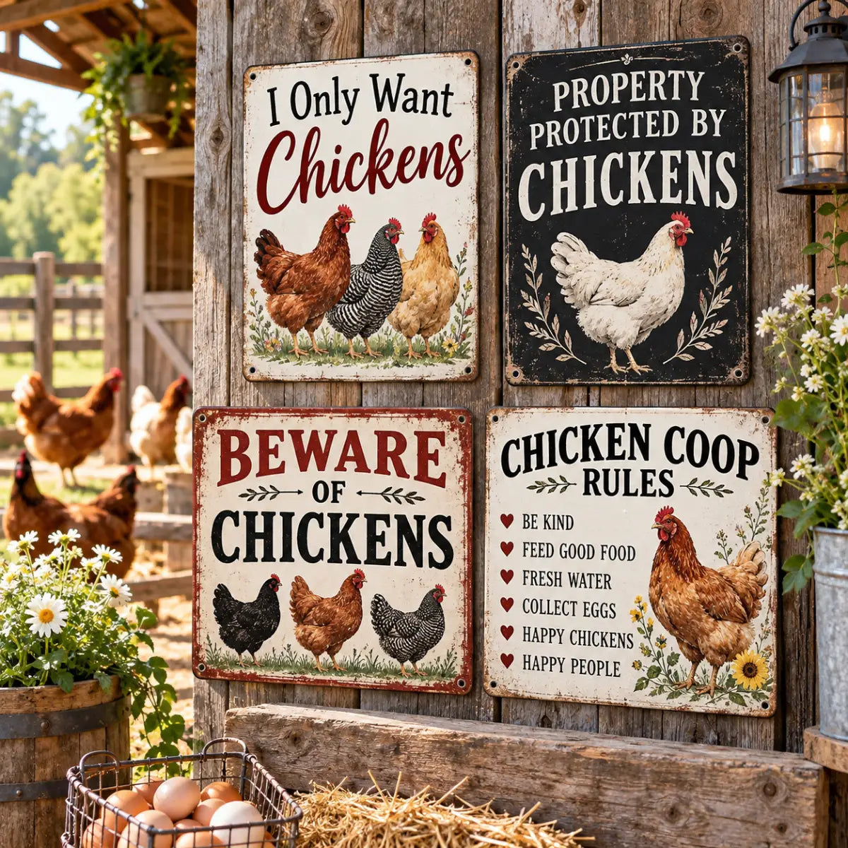 Farmhouse Aluminum Signs