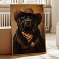 Newfoundland Western Marshal Dog | Western Wall Art