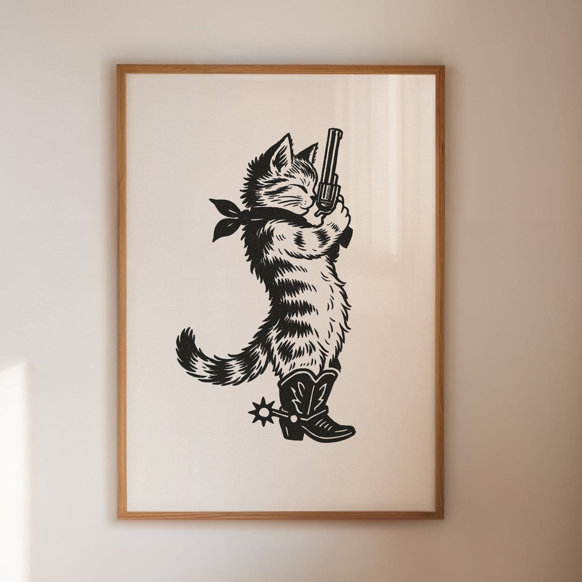 Purrpare for Trouble  |  Cowboy Cat Sheriff Print