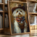 Havanese Western Outlaw | Western Wall Art