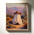 A Cowboy's Playful Mirage Ghost | Western Wall Art