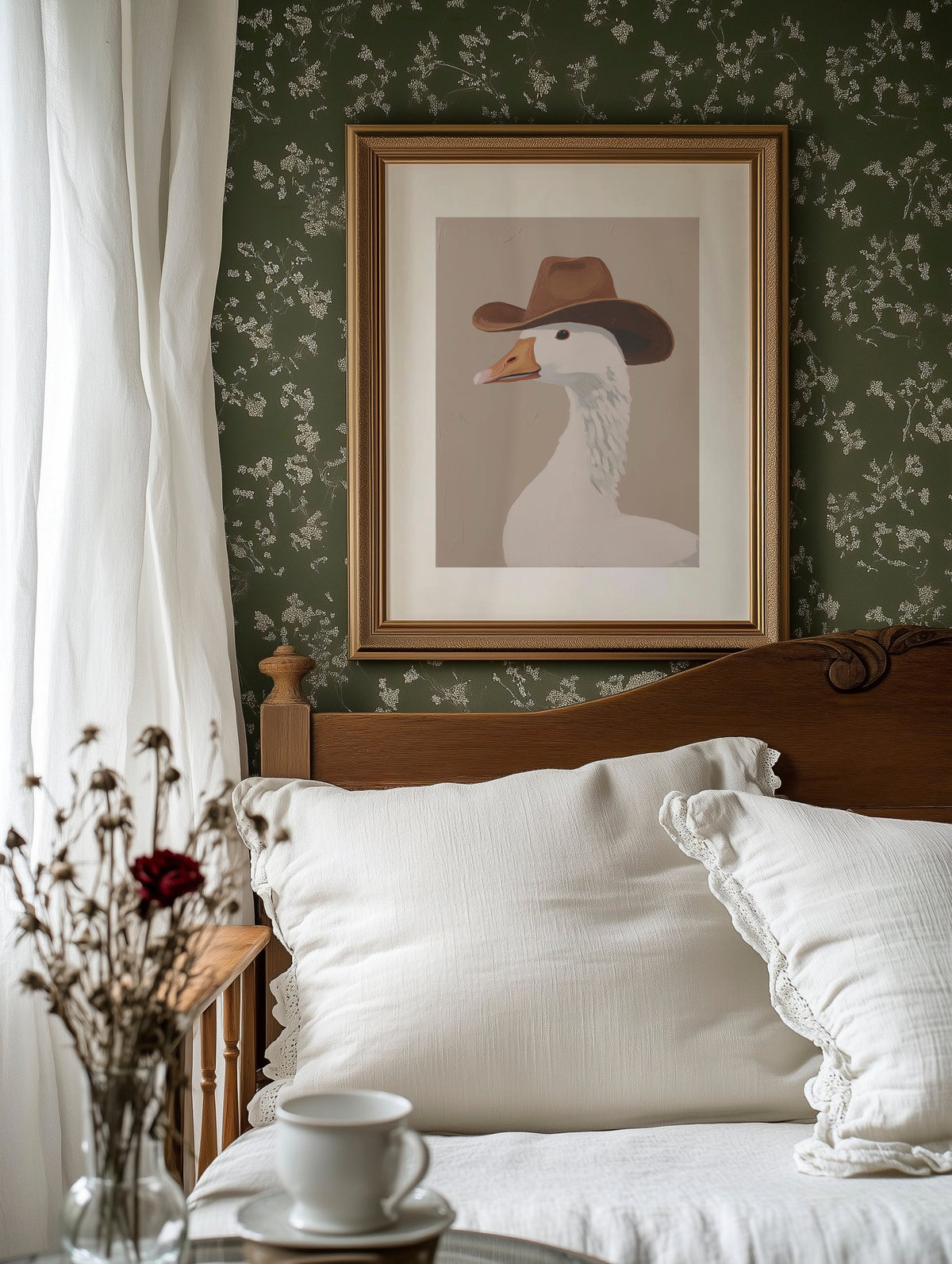 A Cowboy's Feathered Dream | Western Wall Art | Farmhouse World